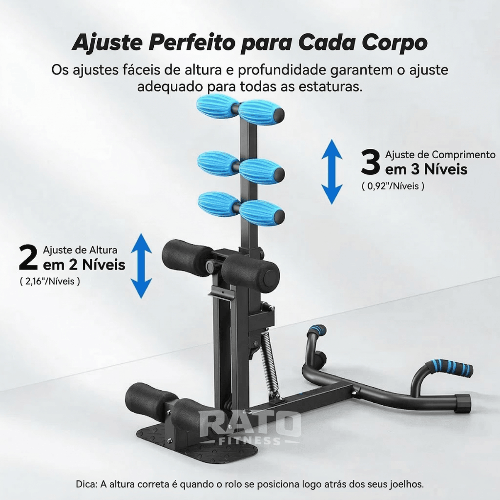 Aparelho Compacto de Agachamento Multifuncional 3 em 1 para Pernas e Glúteos - Preto - Imagem 7