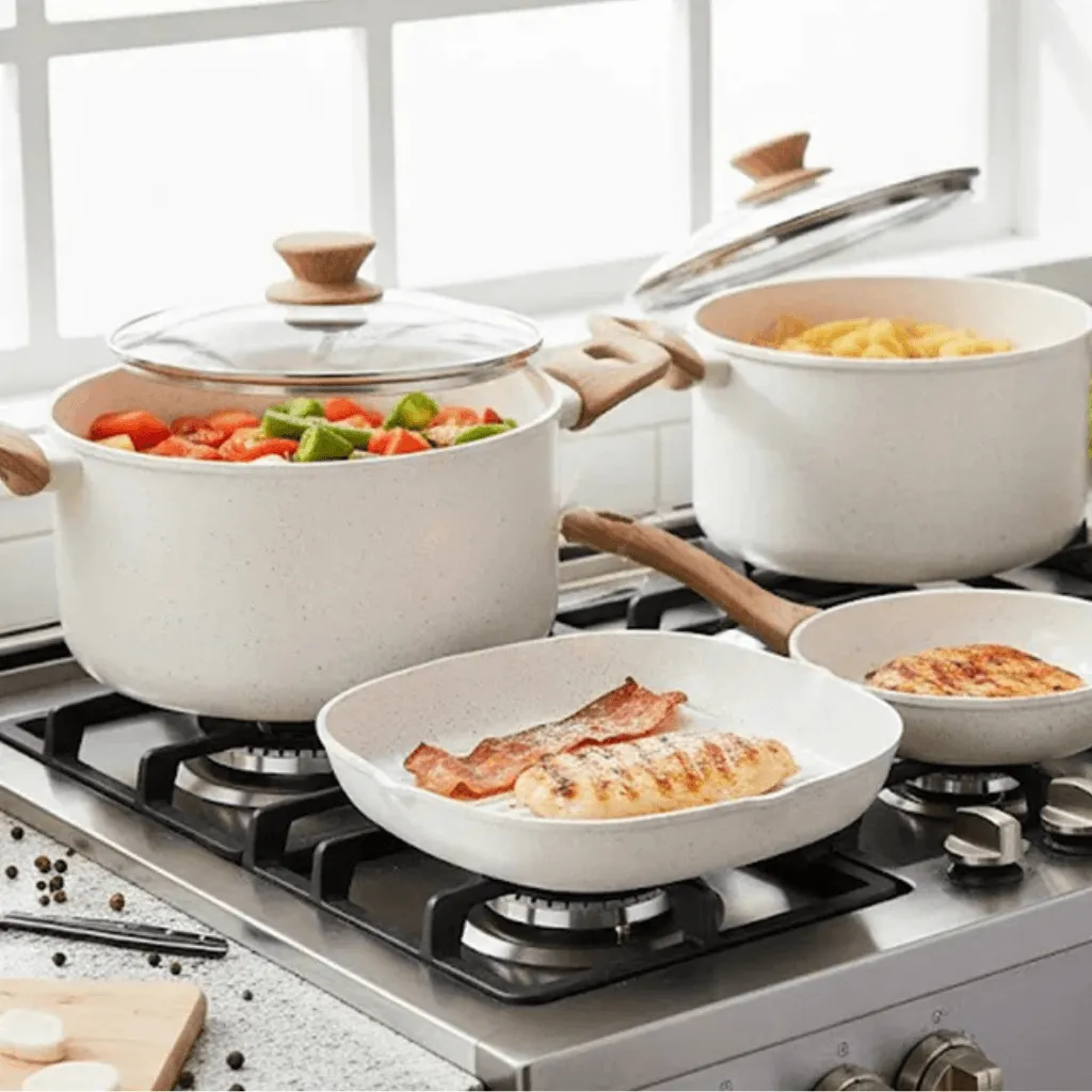 Cozinha dos Sonhos 9 peças Revestimento Cerâmico Premium Indução - Bege - Imagem 13