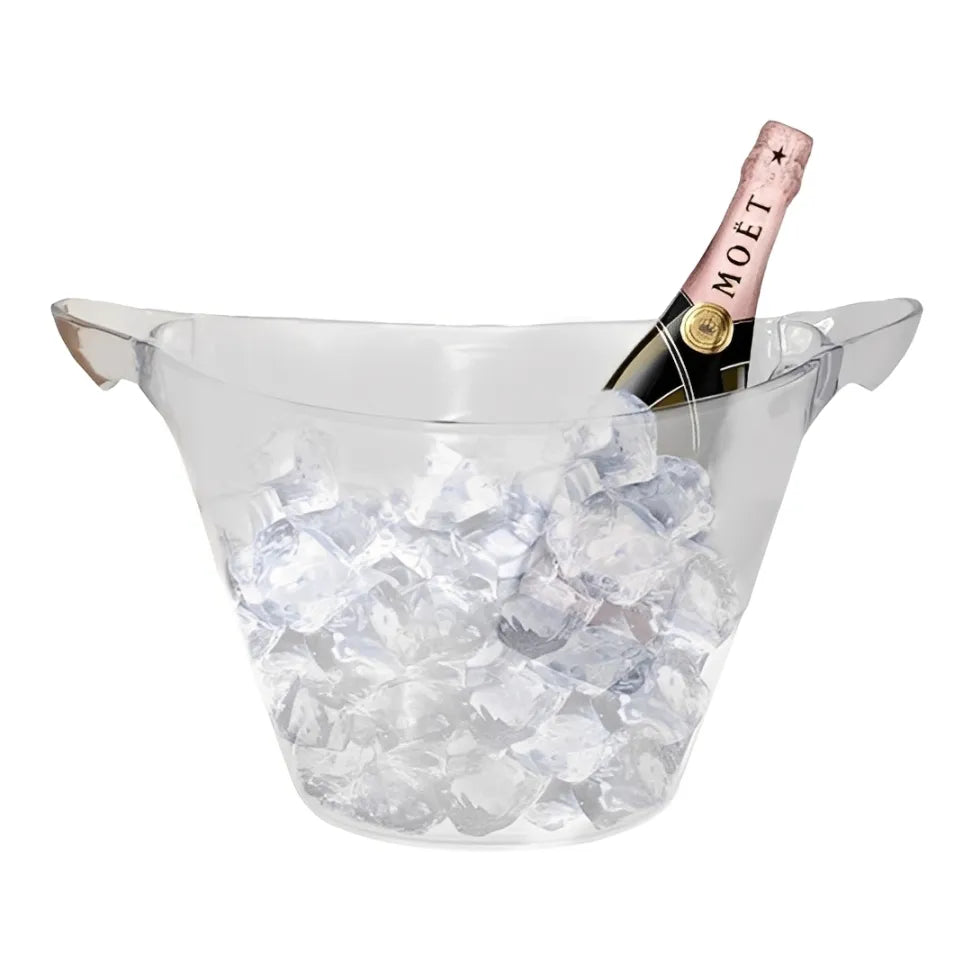 Balde Para Gelo Em Acrílico Cristal - Linha Glamour