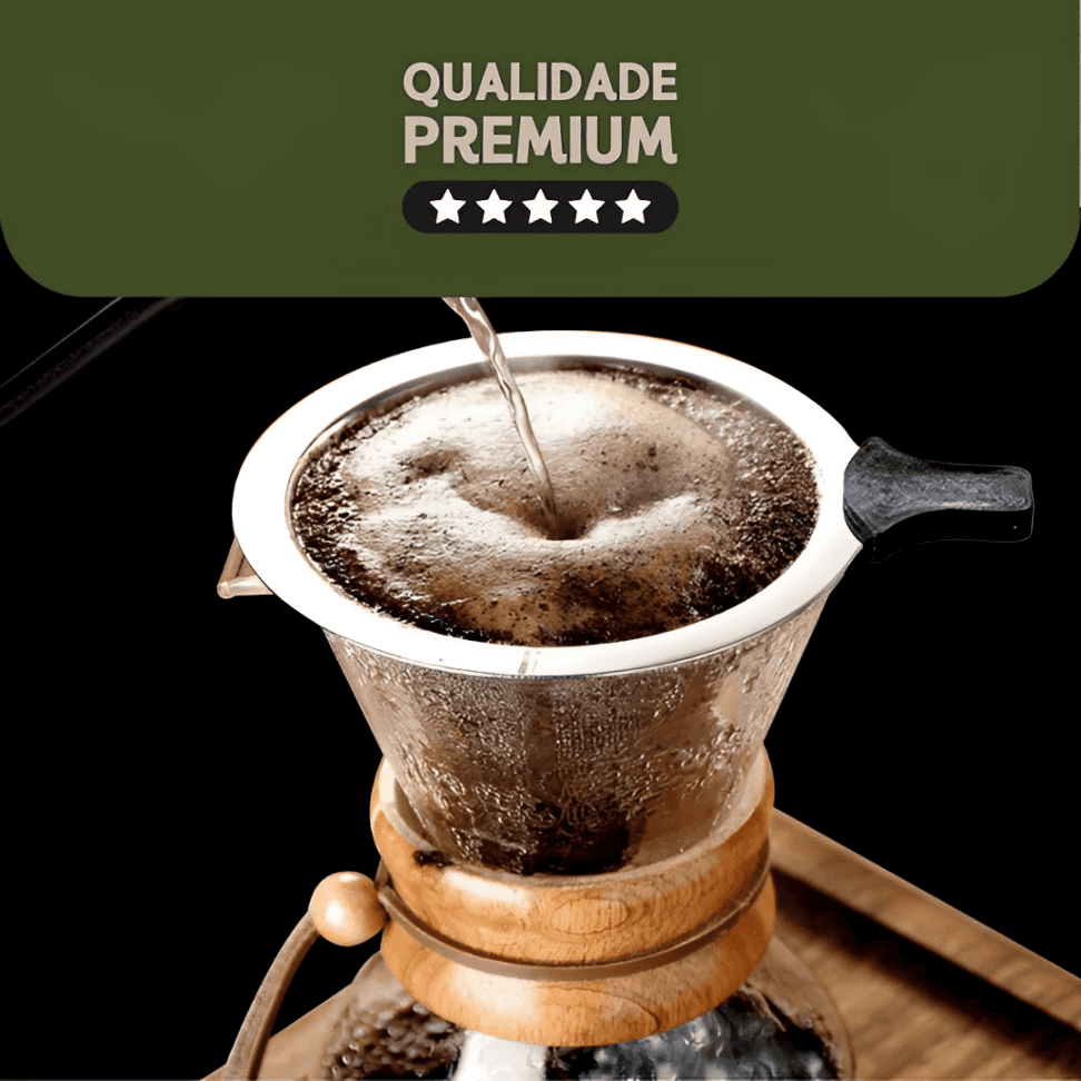Filtro De Café Reutilizável De Inox