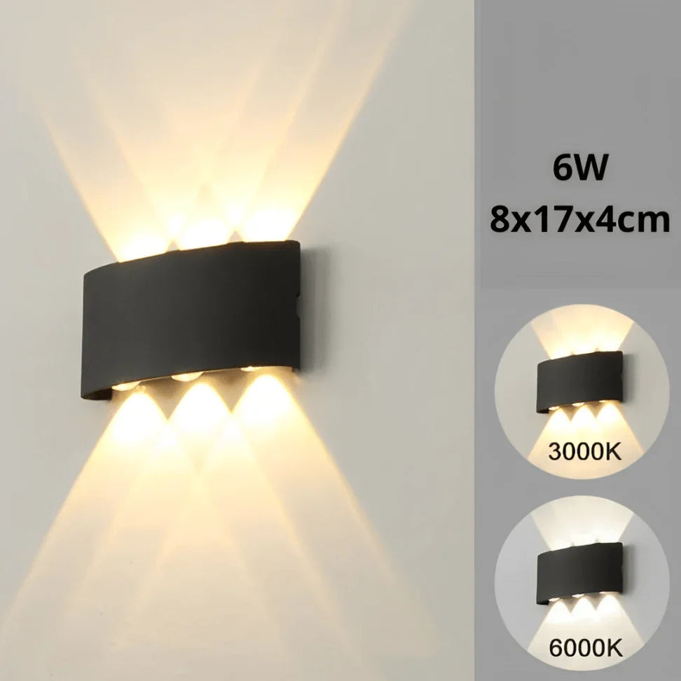 Luminária Arandela de Parede em Led - Preto 8W / Amarela (3500K) - Imagem 10