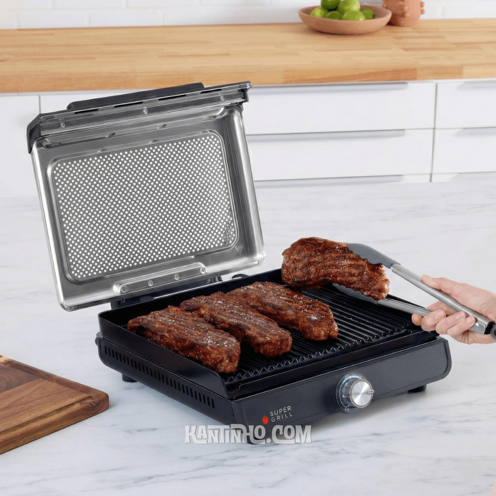 Super Grill Compacto Sem Fumaça