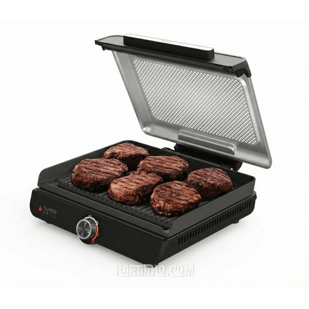 Super Grill Compacto Sem Fumaça - Preto - Imagem 6