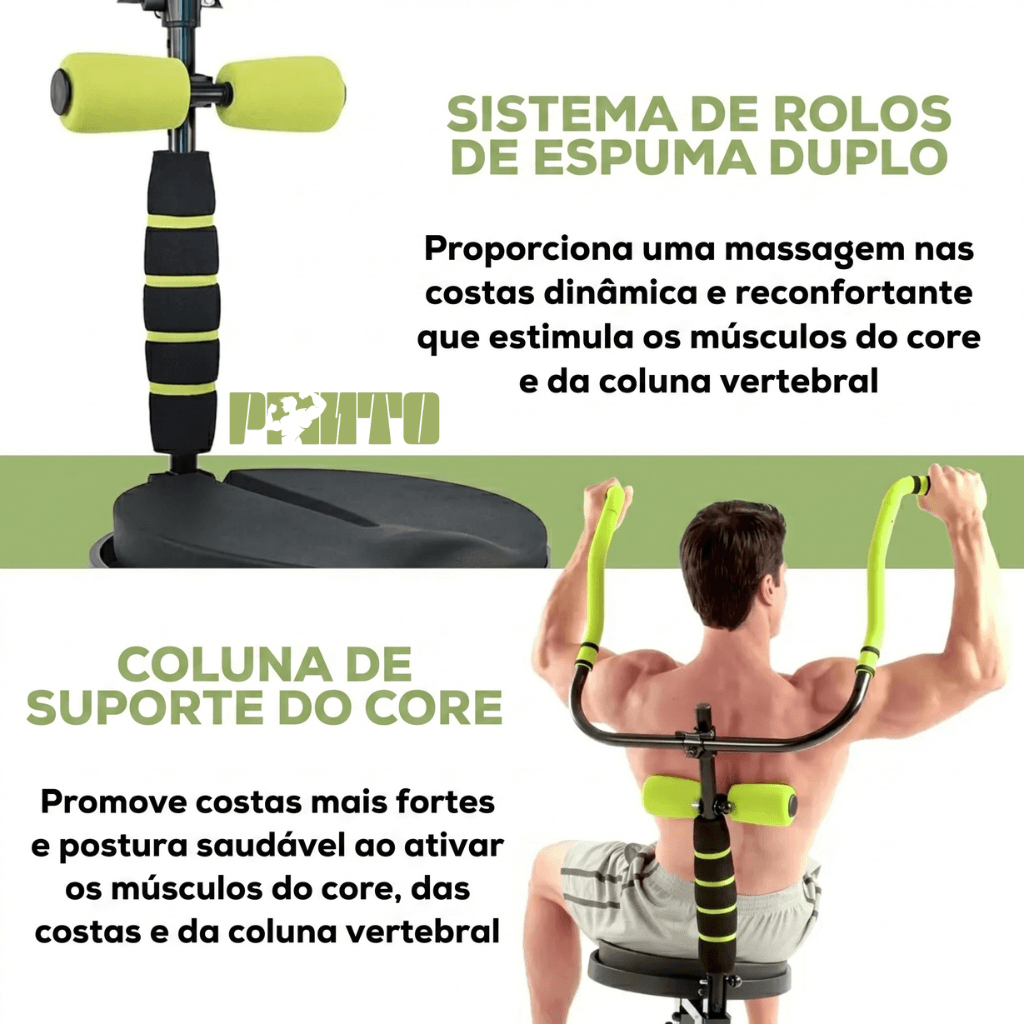 Aparelho Abdominal GiroFit 360 Compacto