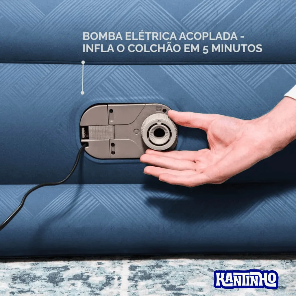 Colchão Inflável Bestway Bivolt com Bomba Embutida - Solteiro - Imagem 3