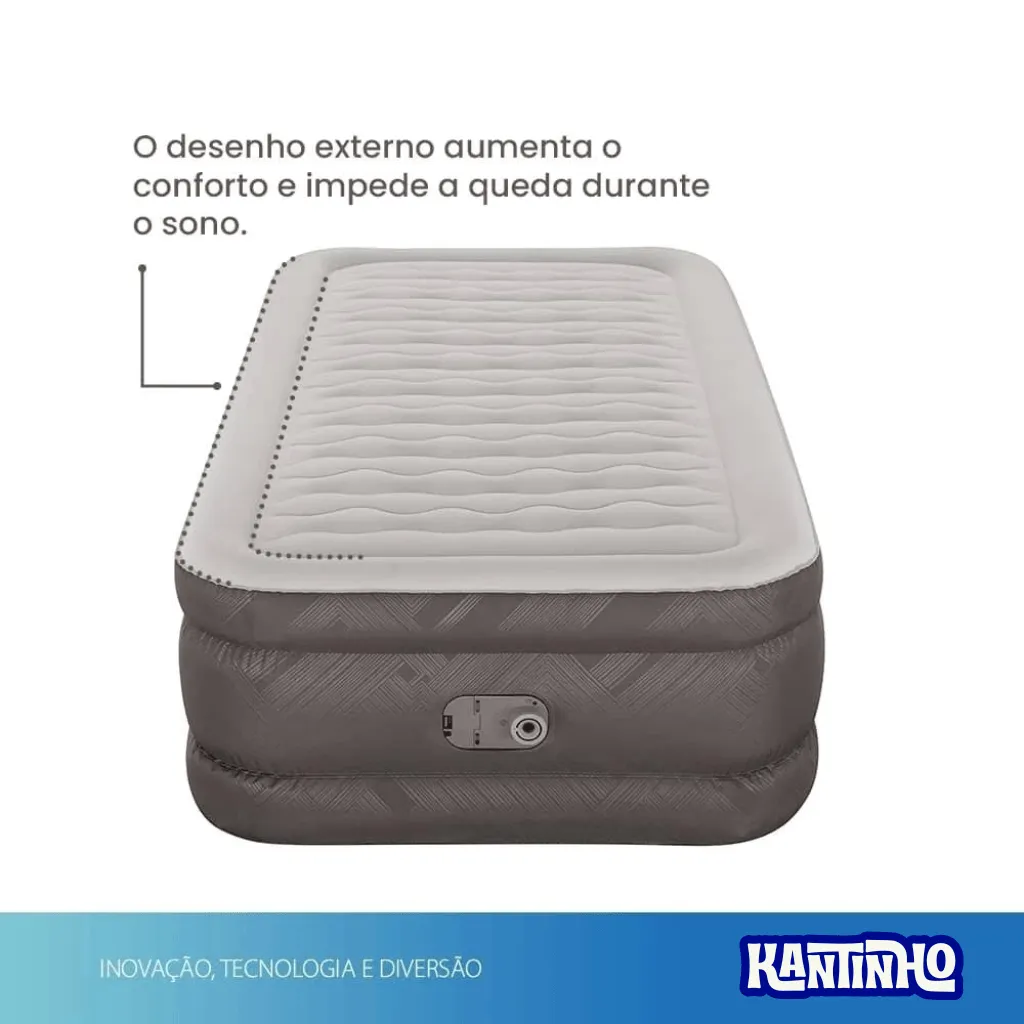 Colchão Inflável Bestway Bivolt com Bomba Embutida - Solteiro - Imagem 16