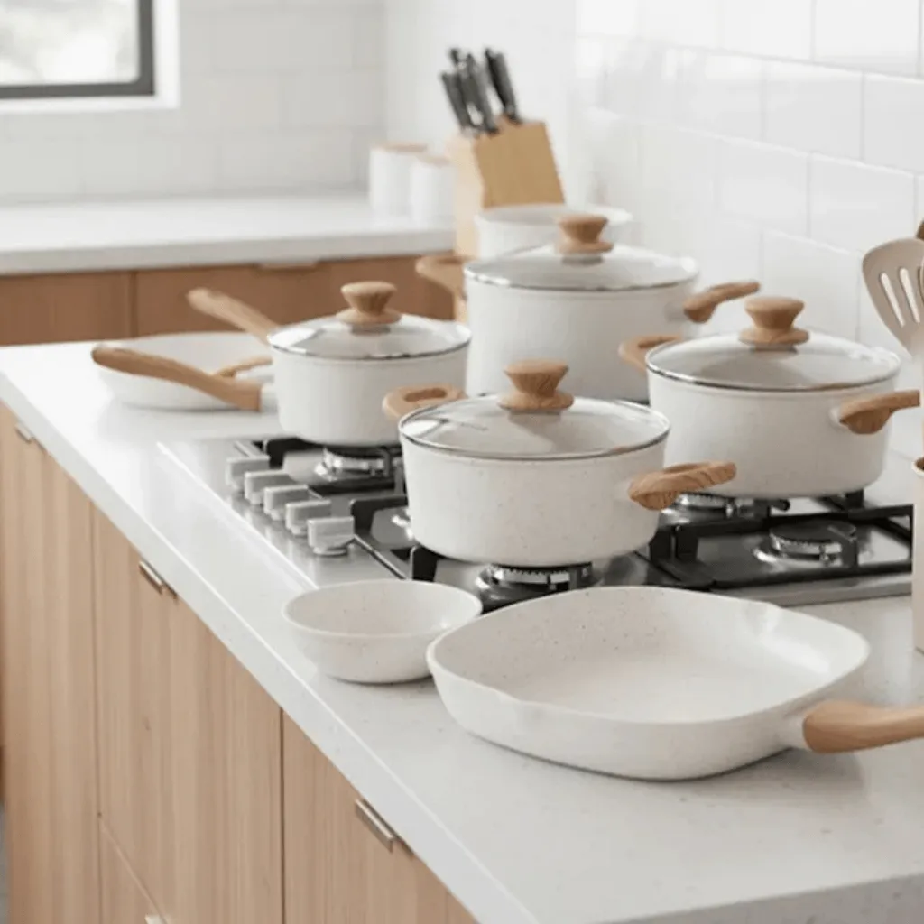 Cozinha dos Sonhos Revestimento Cerâmico Premium Indução - 5 peças · Bege - Imagem 7