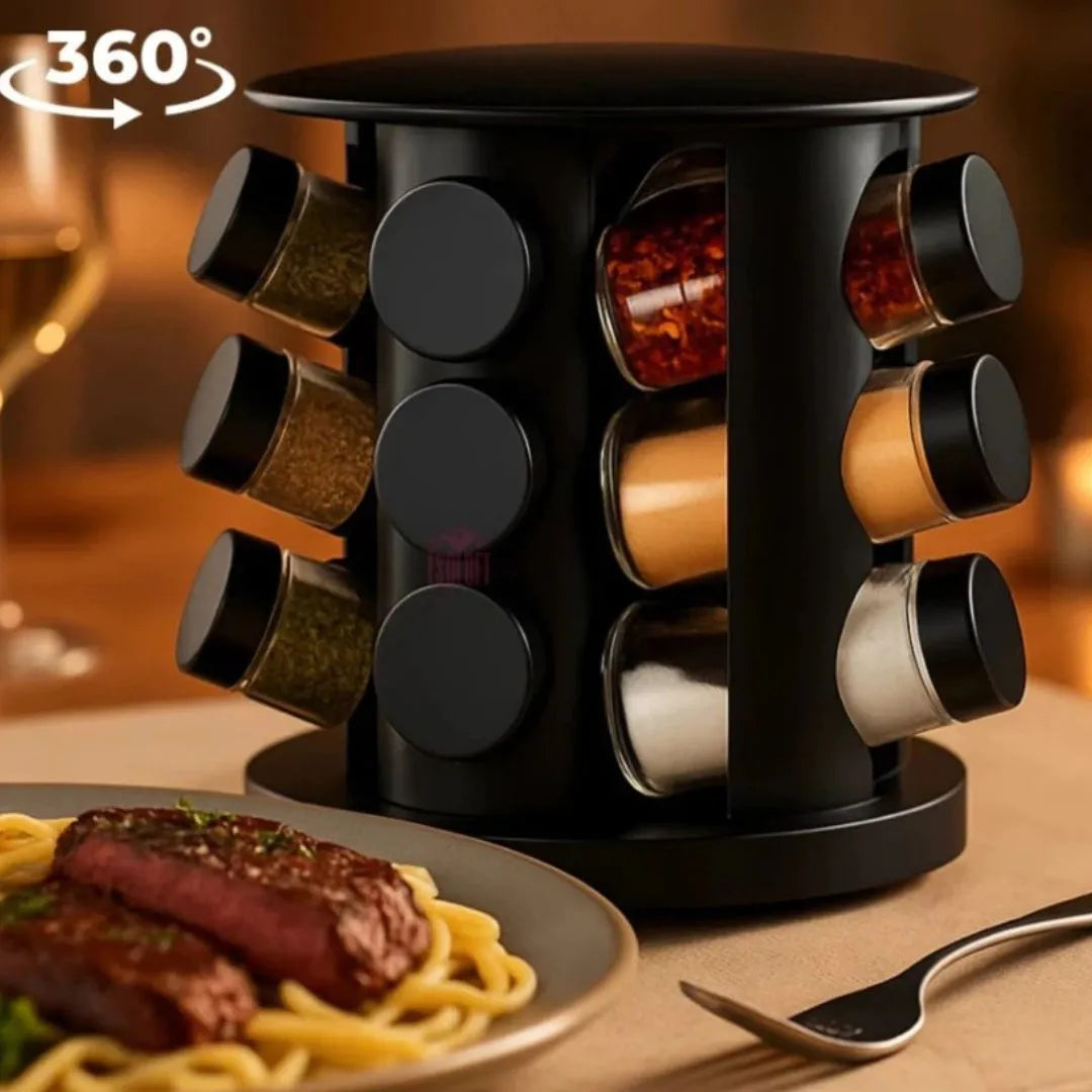 Porta Condimentos Gourmet 360° - 8 potes - Imagem 3