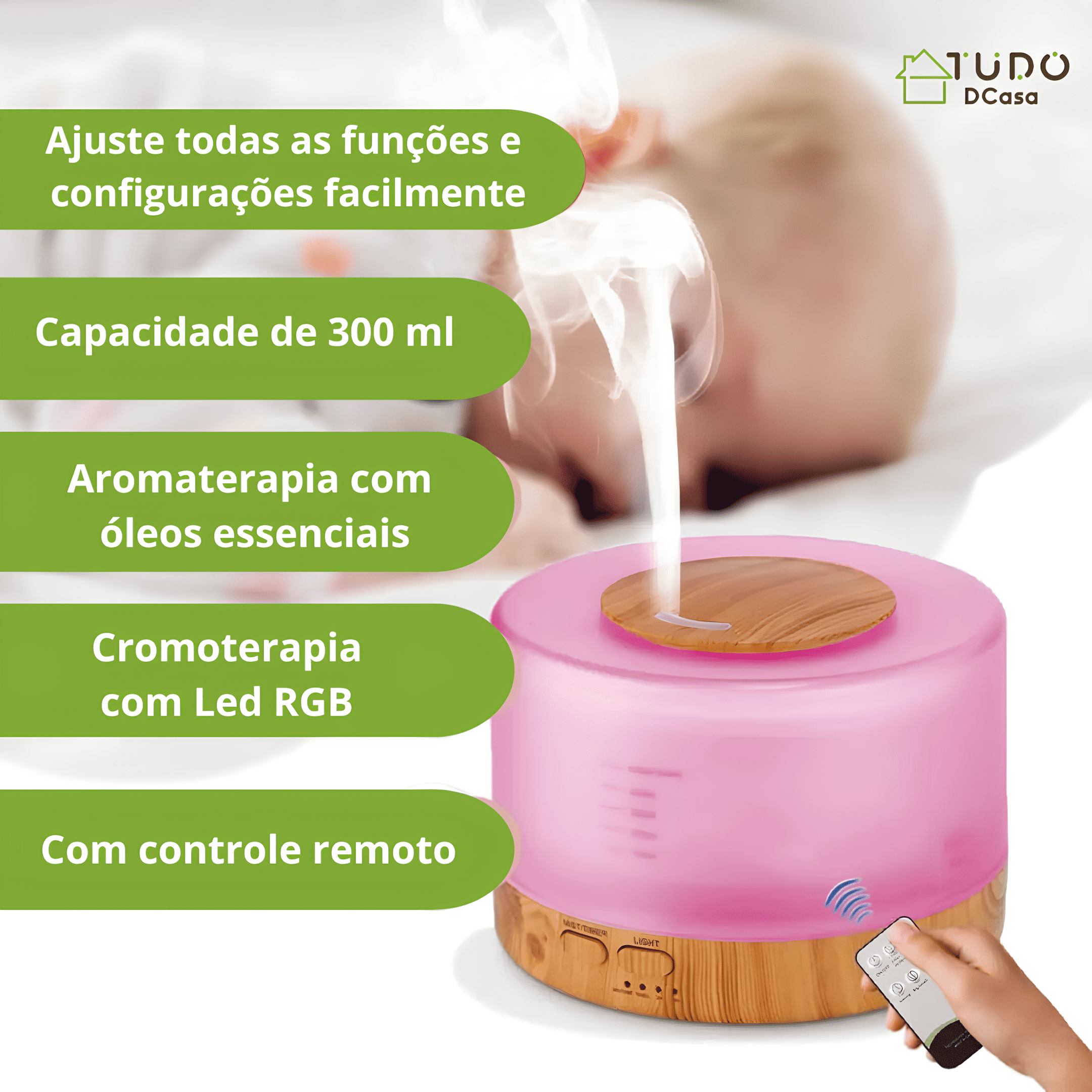 Umidificador De Ar 3 em 1 - 300 ml - Imagem 3