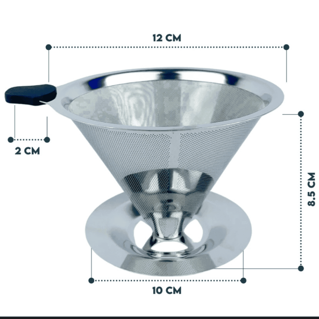 Filtro De Café Reutilizável De Inox - Prata · Tamanho 102 - Imagem 9