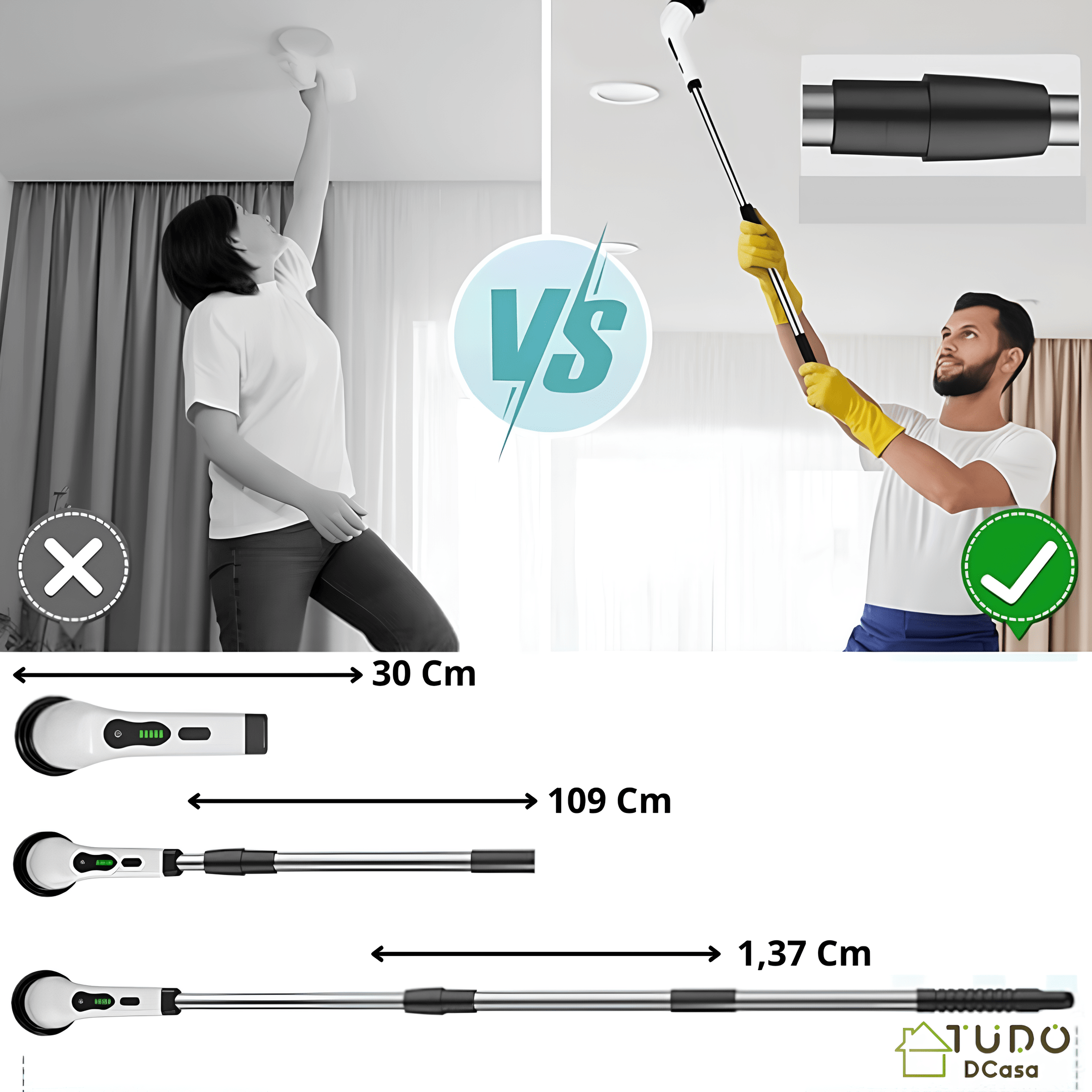 Fast Clean - Escova Elétrica Para Limpeza Pesada - Básica (3 em 1) - Imagem 4
