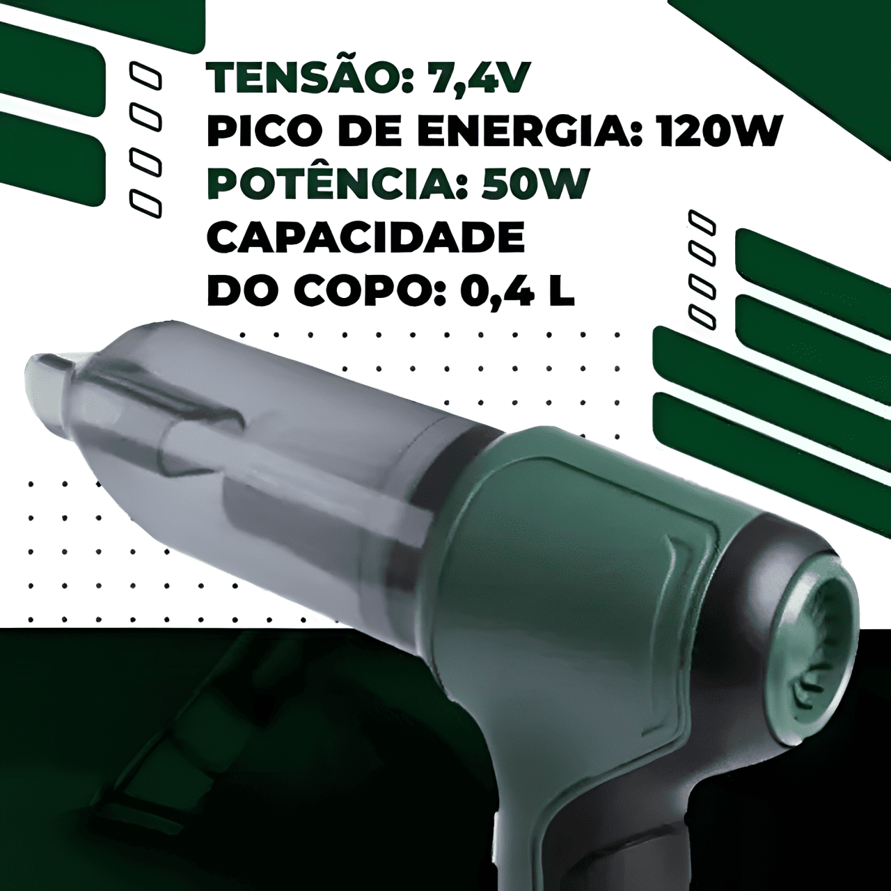 Aspirador de Pó e Soprador - Power Clean - Com fio · 3 em 1 - Imagem 7