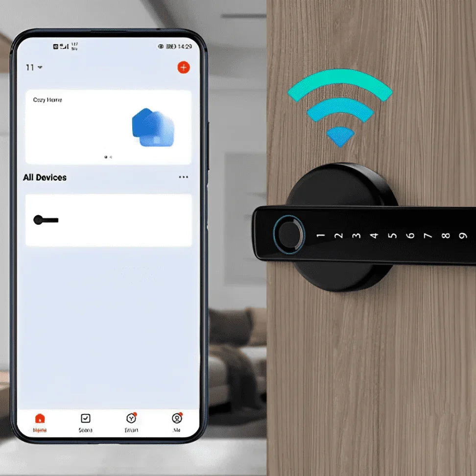 Fechadura Inteligente - Smart Touch - Preto · Senha + cartão - Imagem 3