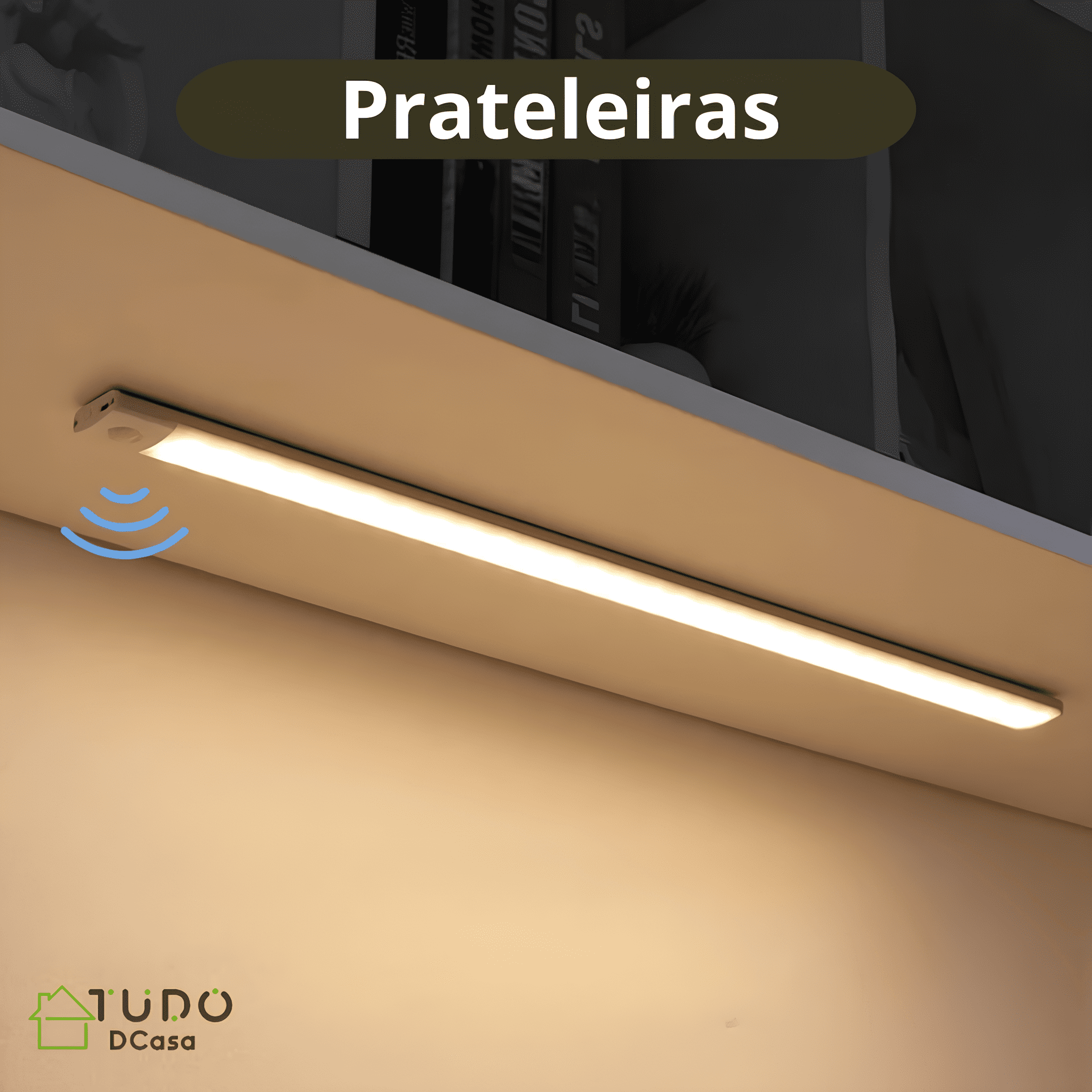 Luz Mágica Em Led Com Sensor De Movimento - 30 cm Branco Quente · 1 unidade - Imagem 3
