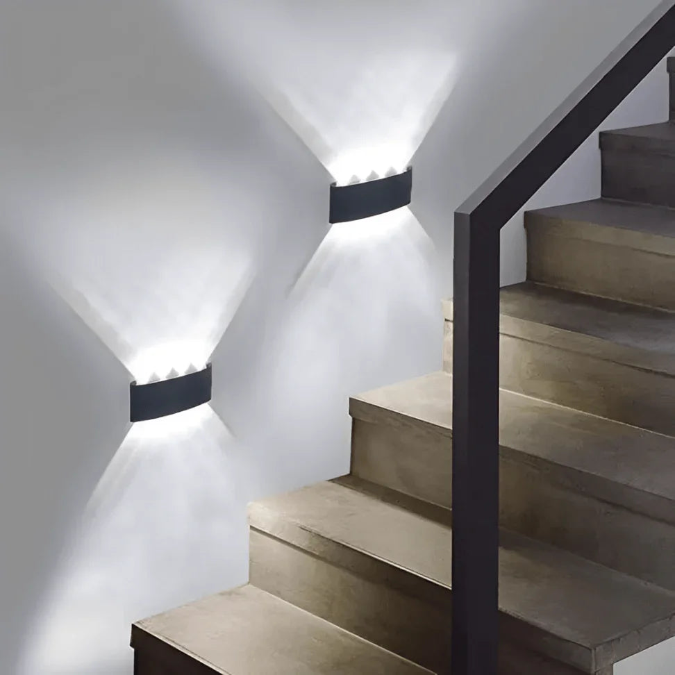 Luminária Arandela de Parede em Led - Preto 8W / Amarela (3500K) - Imagem 4