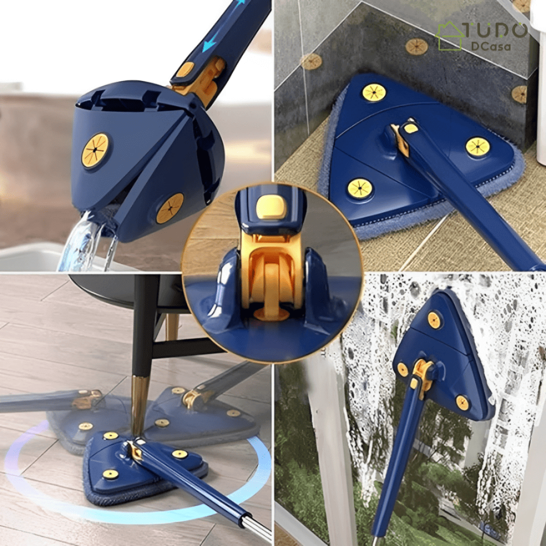 Mop Triangular Premium 360º - Mop + 2 panos - Imagem 6