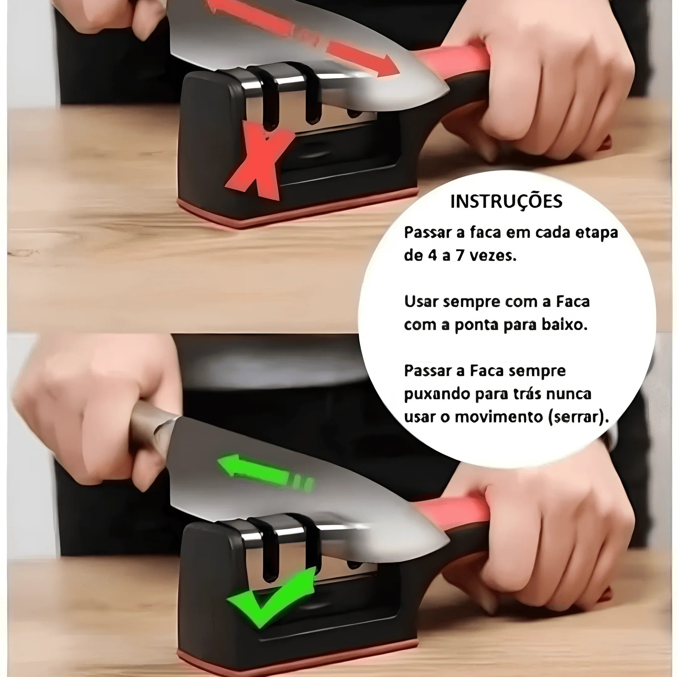 Afiador de Faca Multifuncional - 1 estágio - Imagem 6