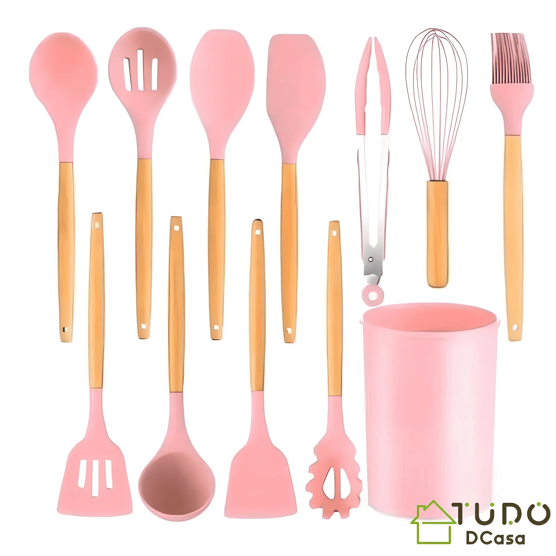 Kit c/12 Peças Utensílios De Cozinha - 12 peças · Vermelho - Imagem 6