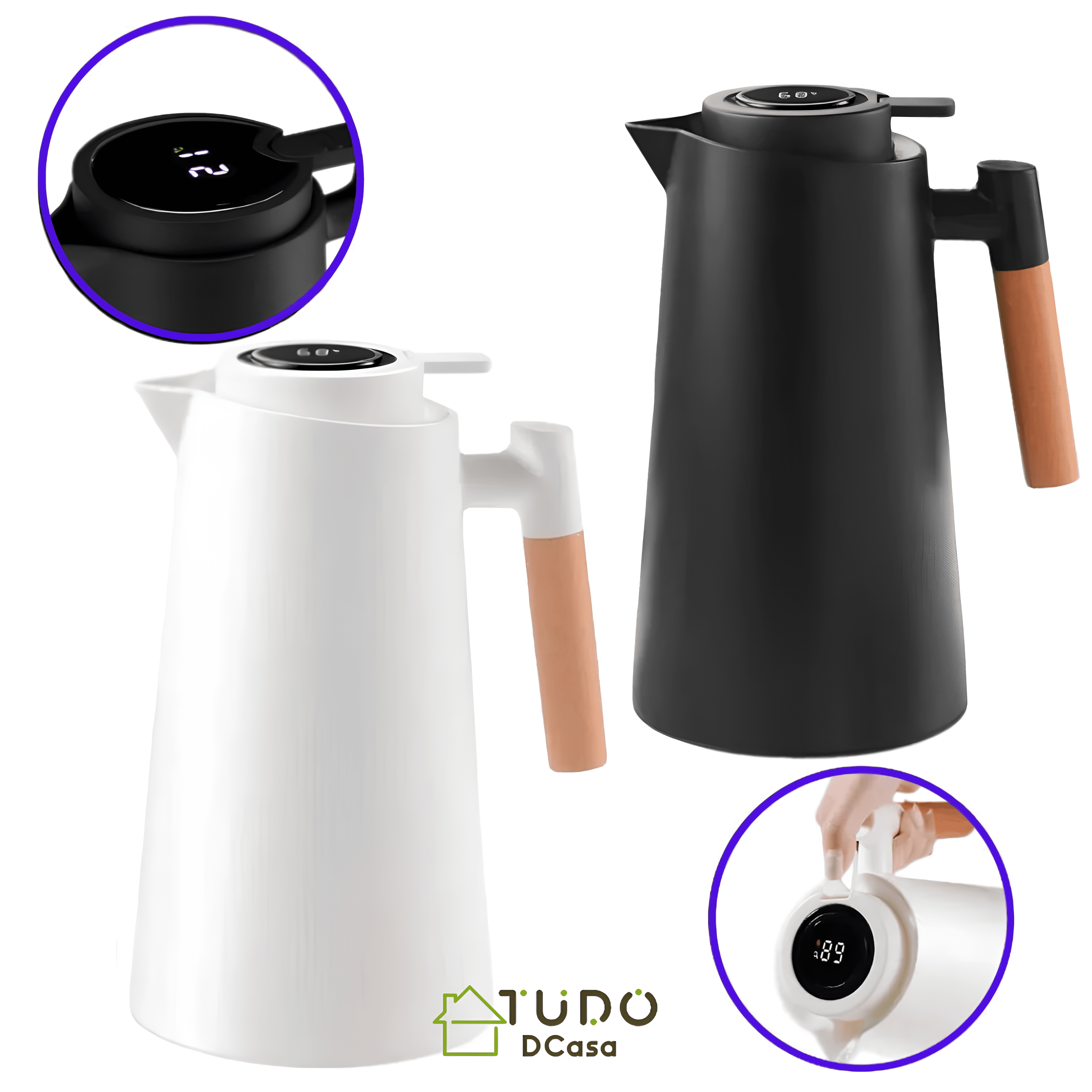 Garrafa Térmica com Termômetro Digital - Café · 500 ml - Imagem 3