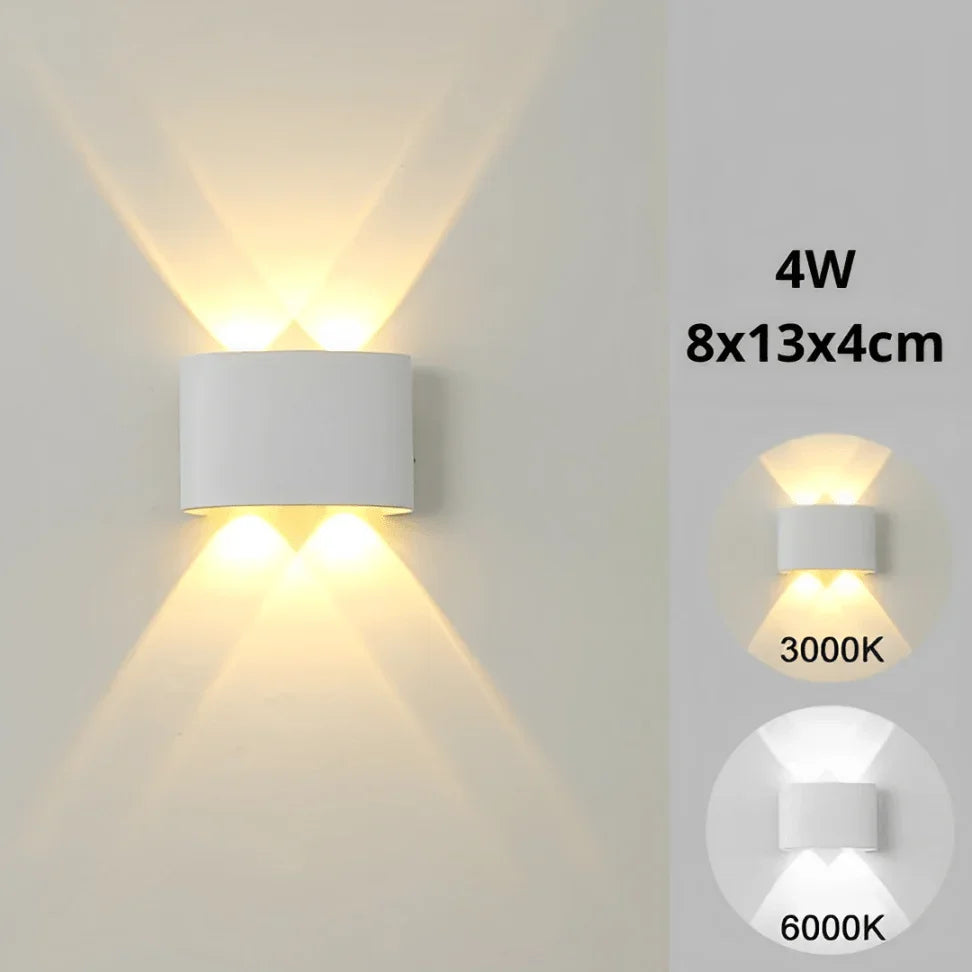 Luminária Arandela de Parede em Led - Preto 8W / Amarela (3500K) - Imagem 7