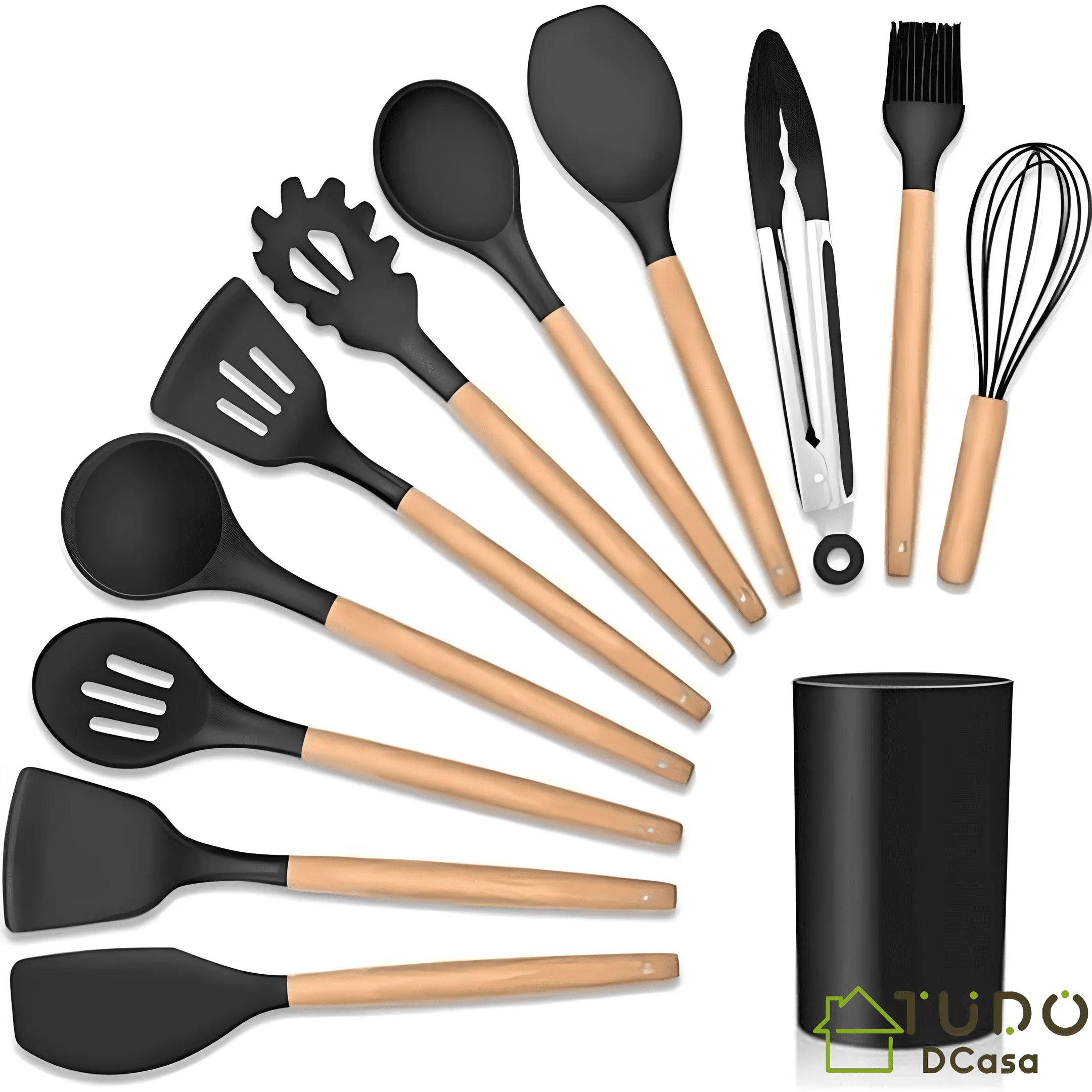 Kit c/12 Peças Utensílios De Cozinha - 12 peças · Vermelho - Imagem 5