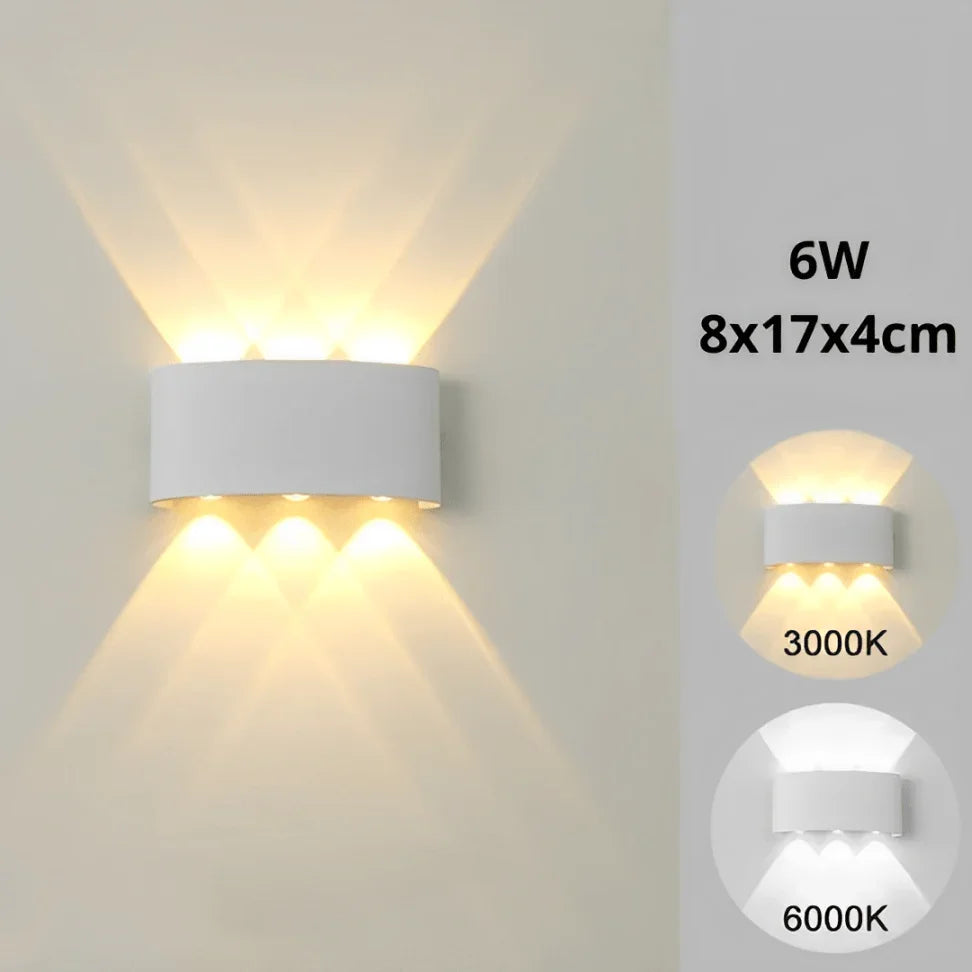 Luminária Arandela de Parede em Led - Preto 8W / Amarela (3500K) - Imagem 9