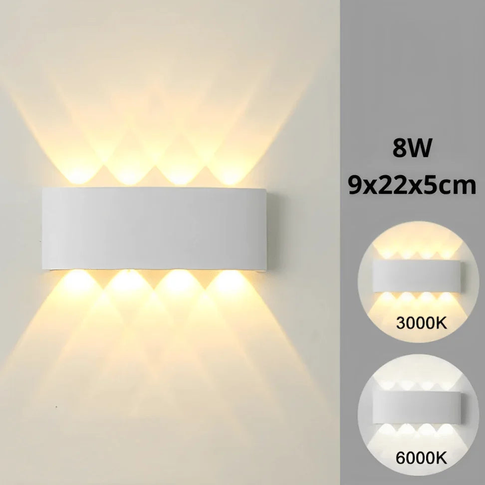 Luminária Arandela de Parede em Led - Preto 8W / Amarela (3500K) - Imagem 11