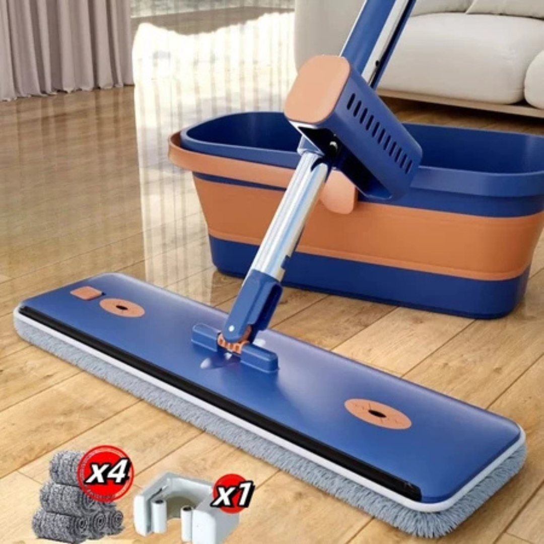 Kit Balde Dobrável e Esfregão Com Raspador - Balde + Esfregão - Imagem 8