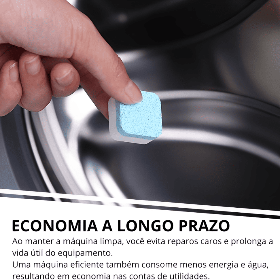 Pastilhas de Limpeza e Higienização para Maquina de Lavar - LavaClean Pro - Kit 12 Unidades - Imagem 7