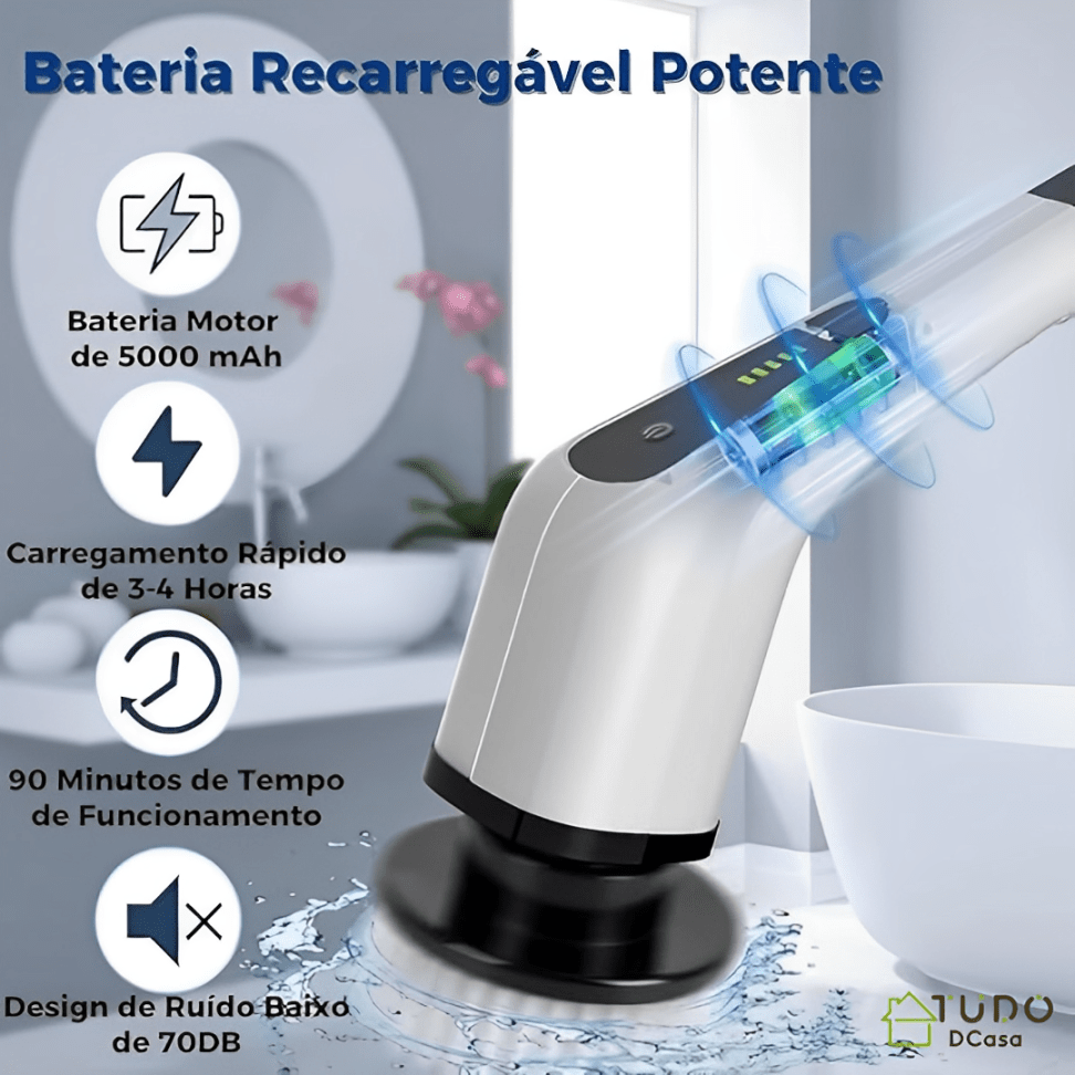Fast Clean - Escova Elétrica Para Limpeza Pesada - Básica (3 em 1) - Imagem 3
