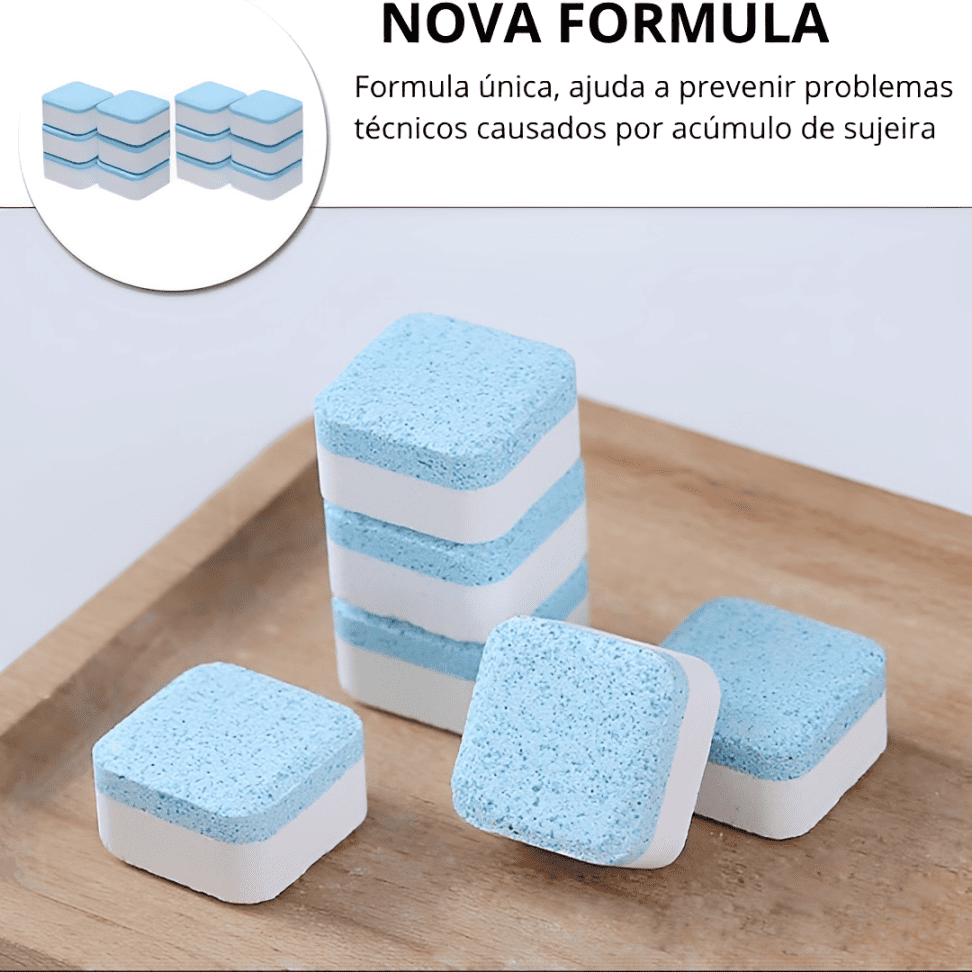 Pastilhas de Limpeza e Higienização para Maquina de Lavar - LavaClean Pro - Kit 12 Unidades - Imagem 8