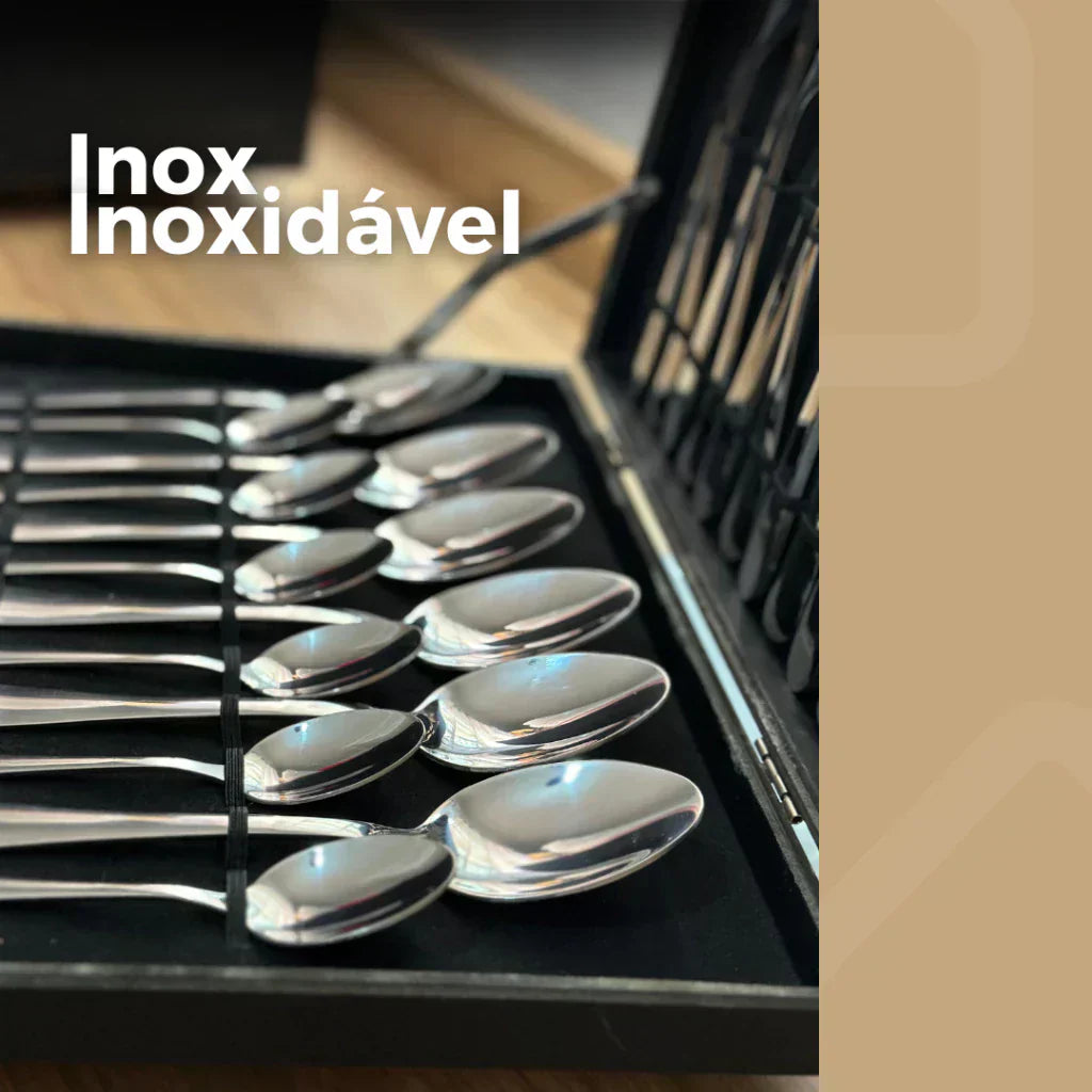 Jogo de Talheres Faqueiro Inox Premium