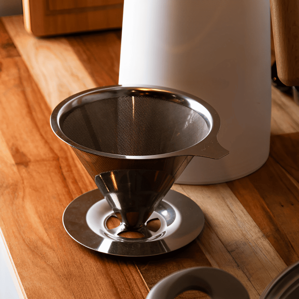 Filtro De Café Reutilizável De Inox