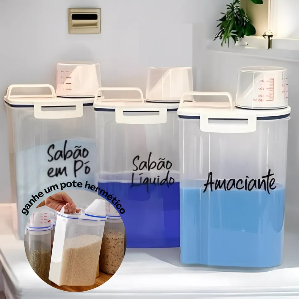 Compre 3 e Ganhe 1 Pote Hermético 2,5L