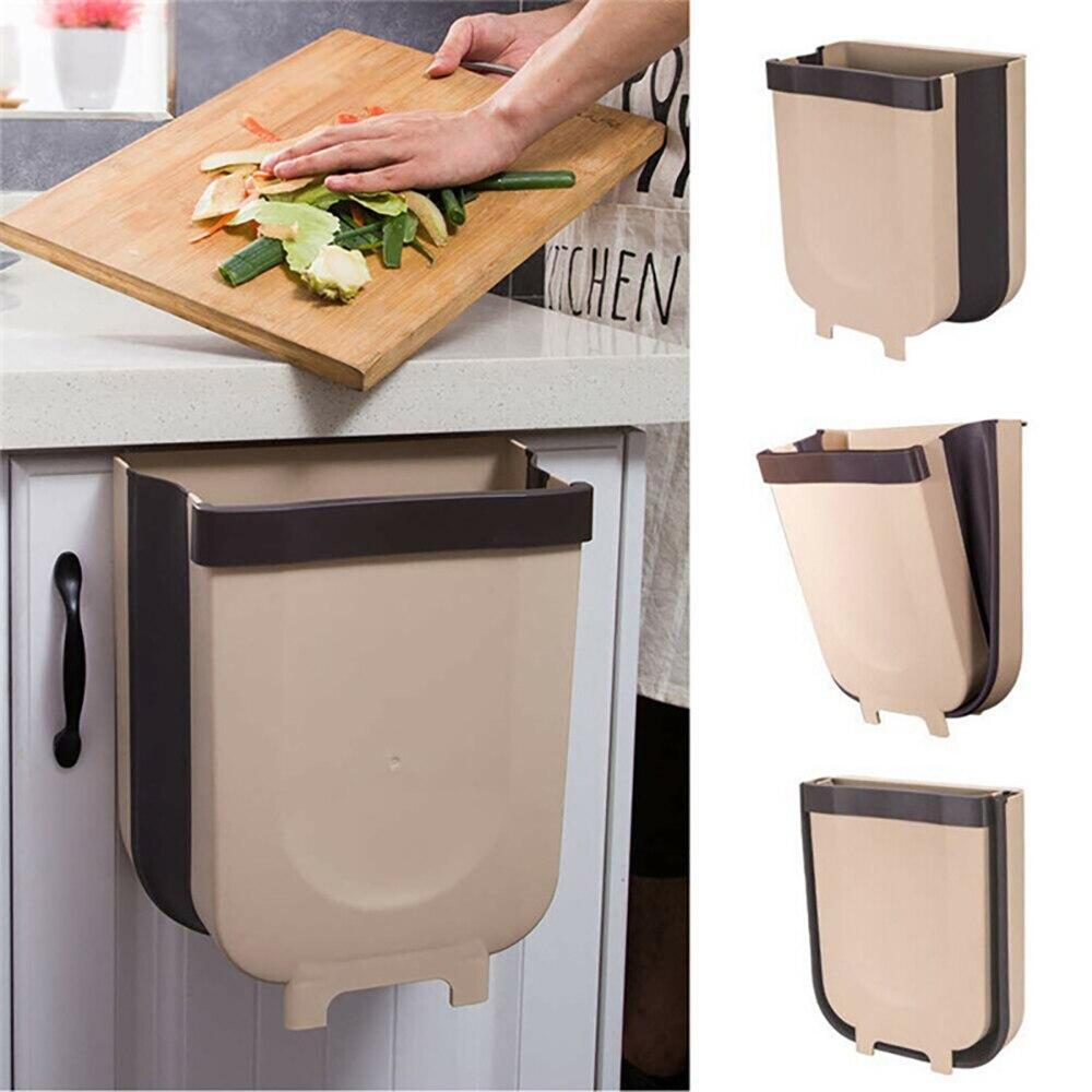 Lixeira Dobrável de Cozinha - Branco · 3 litros - Imagem 4