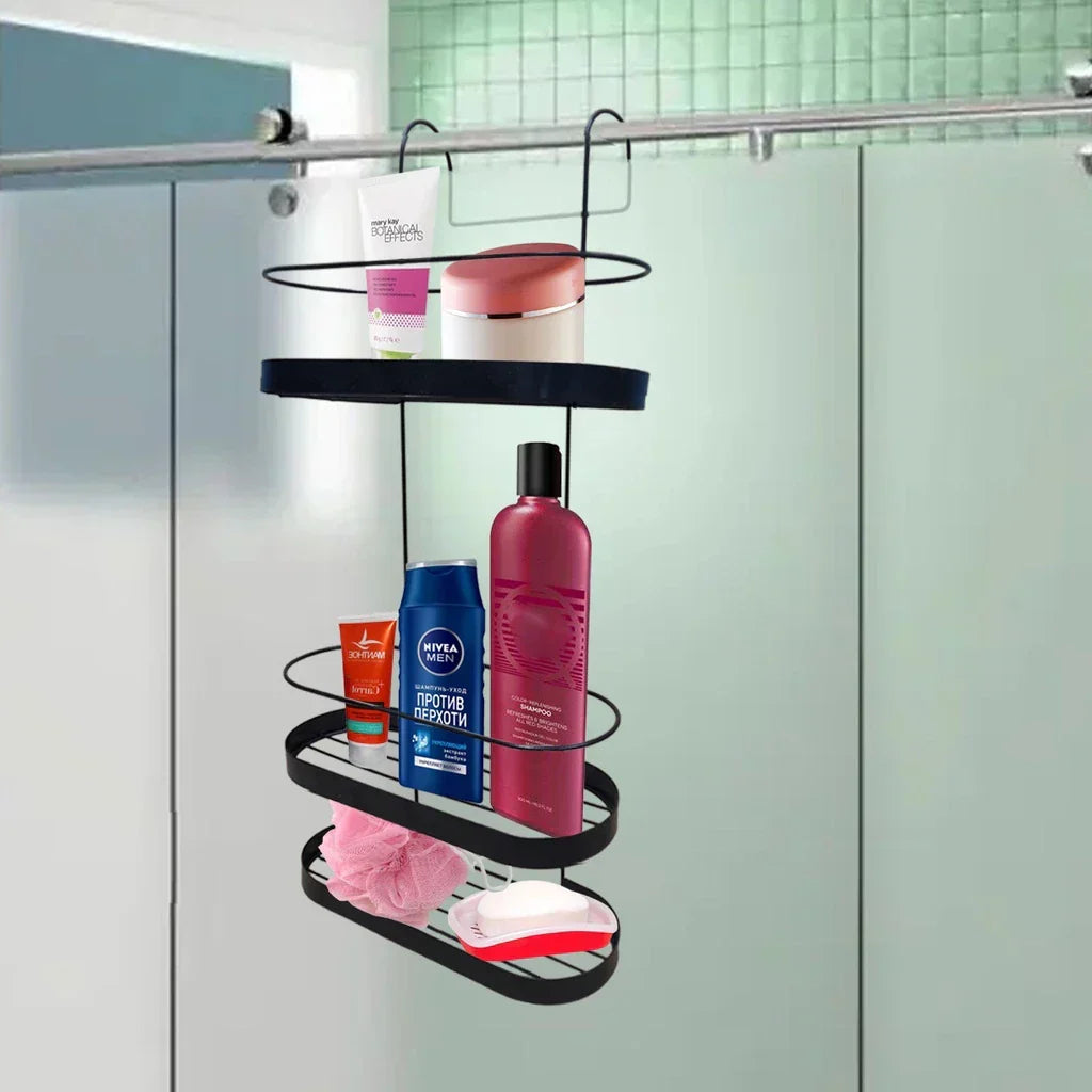 Suporte Porta Shampoo 3 Andares Preto - 1 unidade - Imagem 4